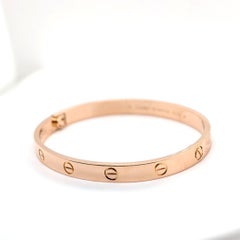 Cartier "Love" Bracelet in 18k Rose Gold - Size 18
