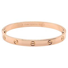 Cartier "Love" Bracelet in 18k Rose Gold - Size 18