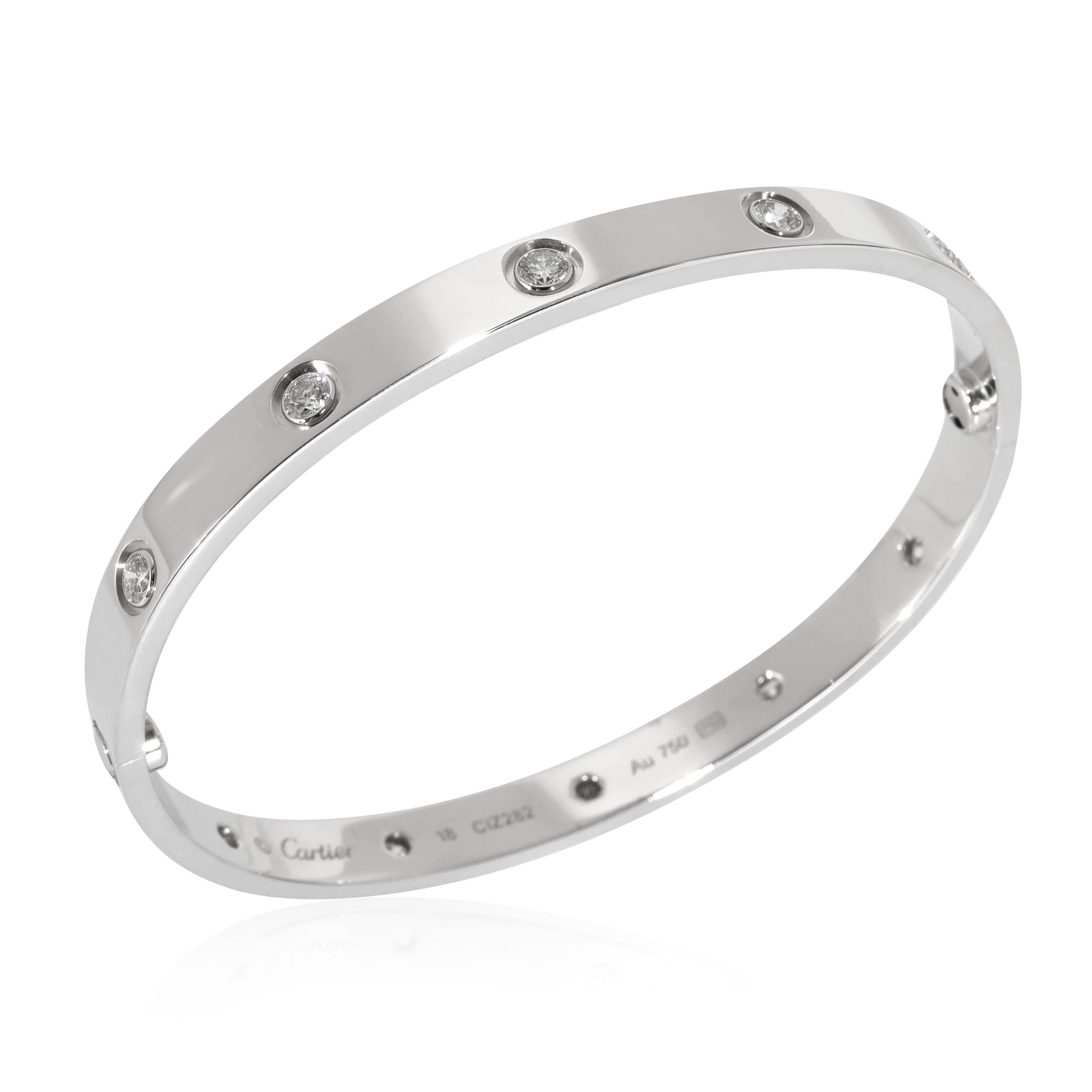 Cartier Love Bracelet in 18k White Gold 0.96 CTW

PRIMARY DETAILS
SKU: 131568
Listing Title: Cartier Love Bracelet in 18k White Gold 0.96 CTW
Condition Description: Cartier's Love collection is the epitome of iconic, from the recognizable designs to