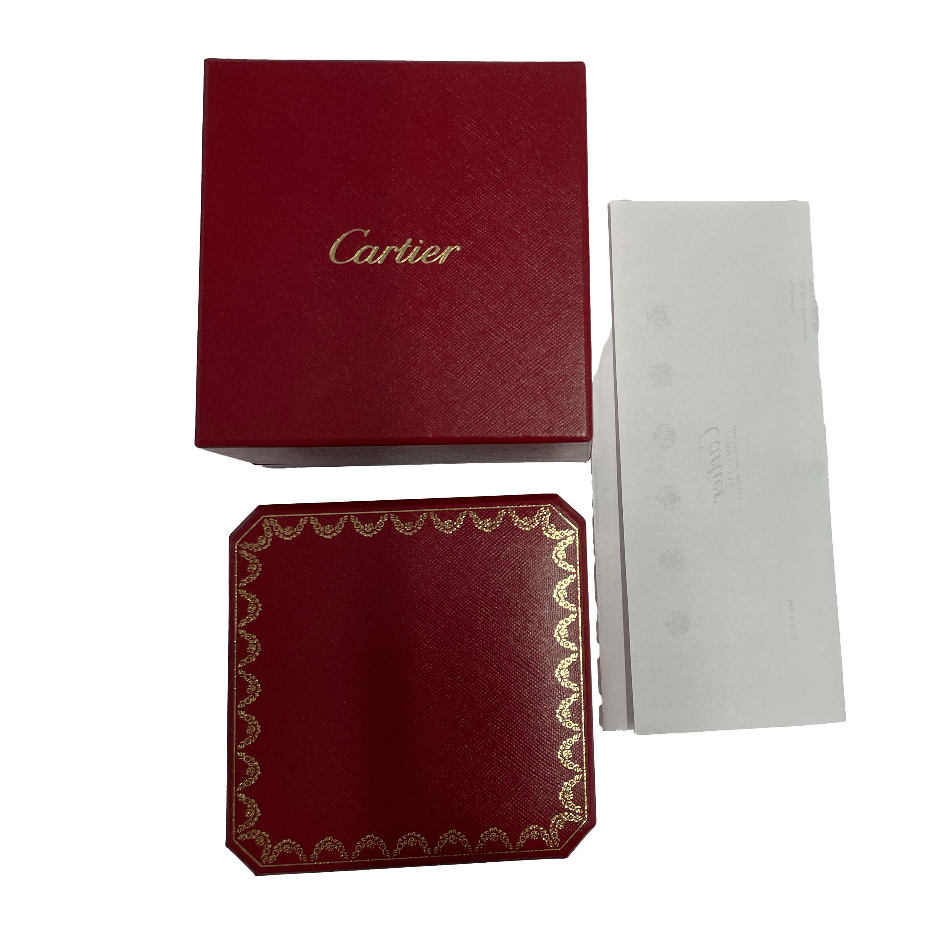 Cartier Love Bracelet in 18k White Gold 0.96 CTW In Excellent Condition In New York, NY