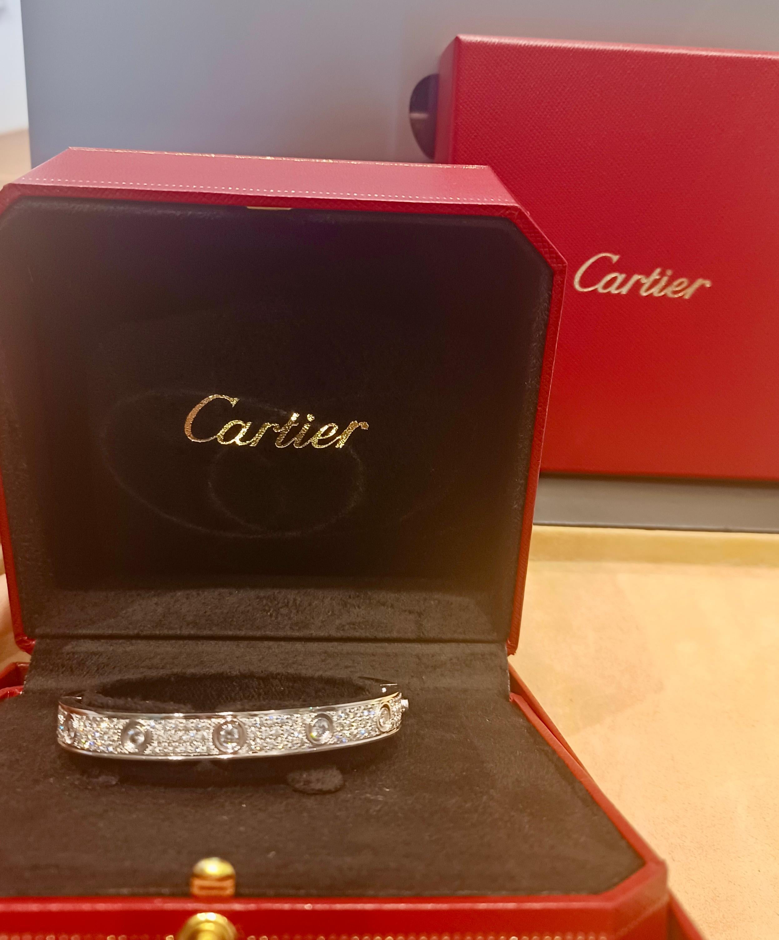 cartier love bracelet full diamonds
