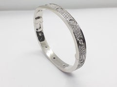 Cartier Love Bracelet in 18k White Gold and 3.70ct Diamonds with box