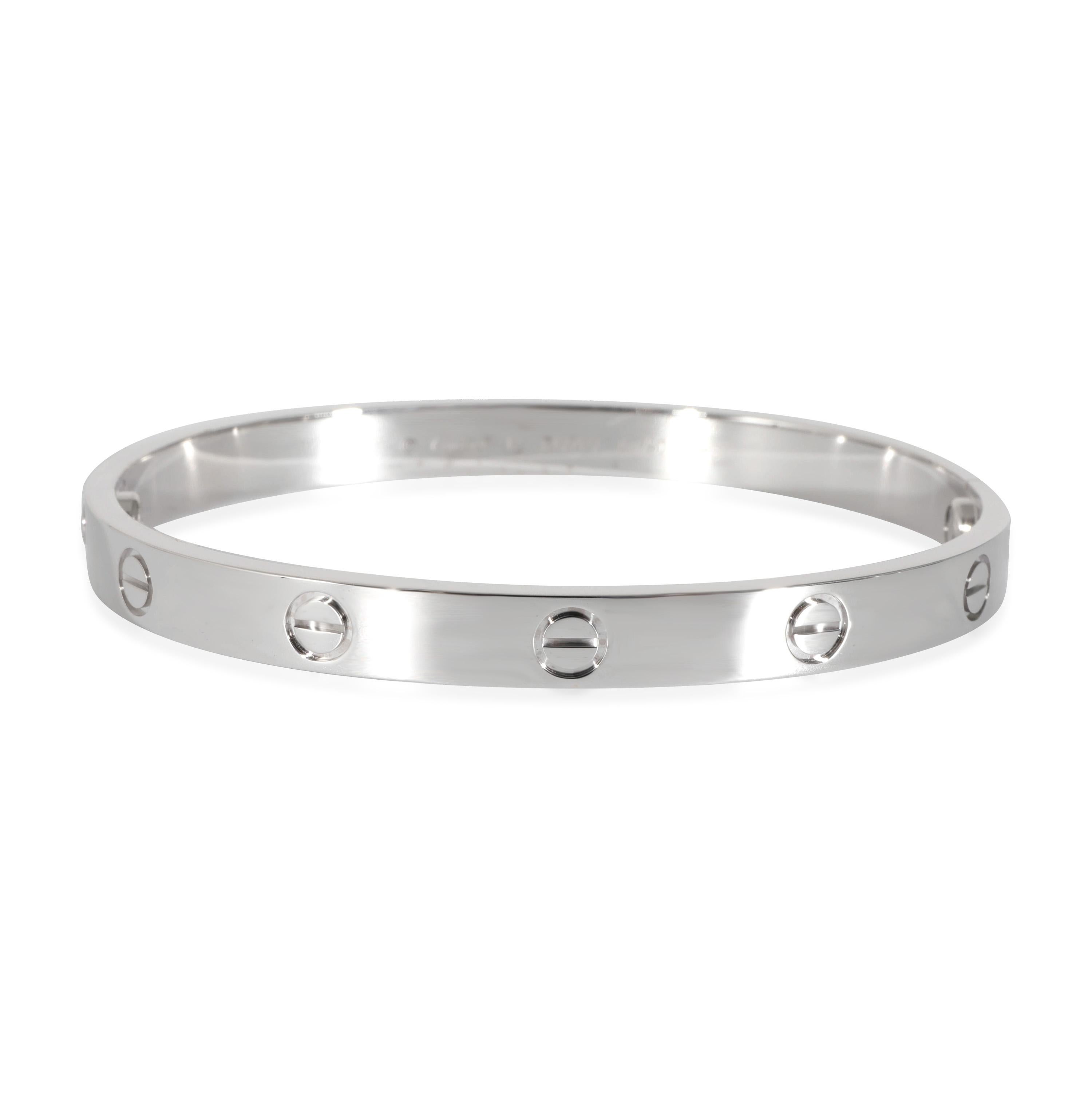 Cartier Love Bracelet in 18k White Gold

PRIMARY DETAILS
SKU: 131569
Listing Title: Cartier Love Bracelet in 18k White Gold
Condition Description: Cartier's Love collection is the epitome of iconic, from the recognizable designs to the history