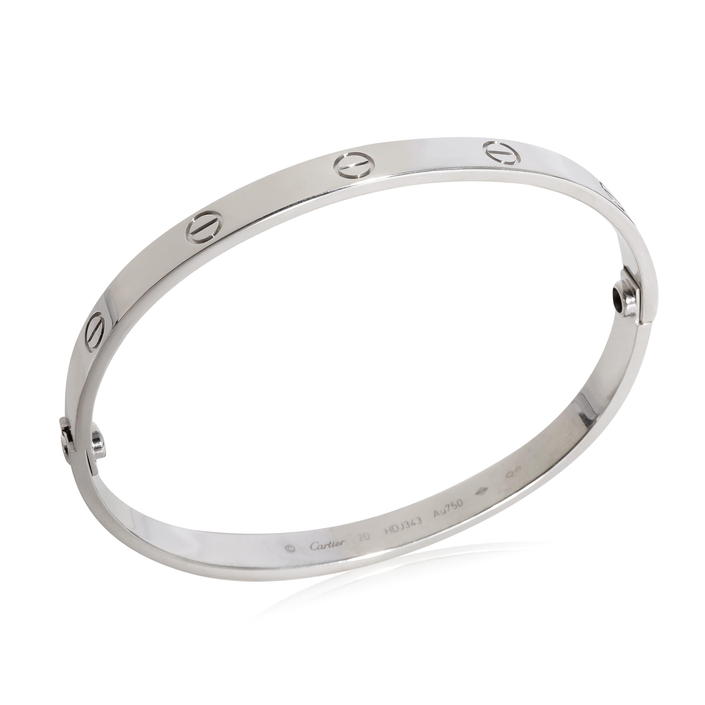 Cartier Love-Armband aus 18 Karat Weißgold 2