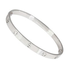cartier love bracelet white gold Cartier Love Bracelet in 18K White Gold