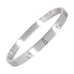 Cartier Love-Armband aus 18 Karat Weißgold