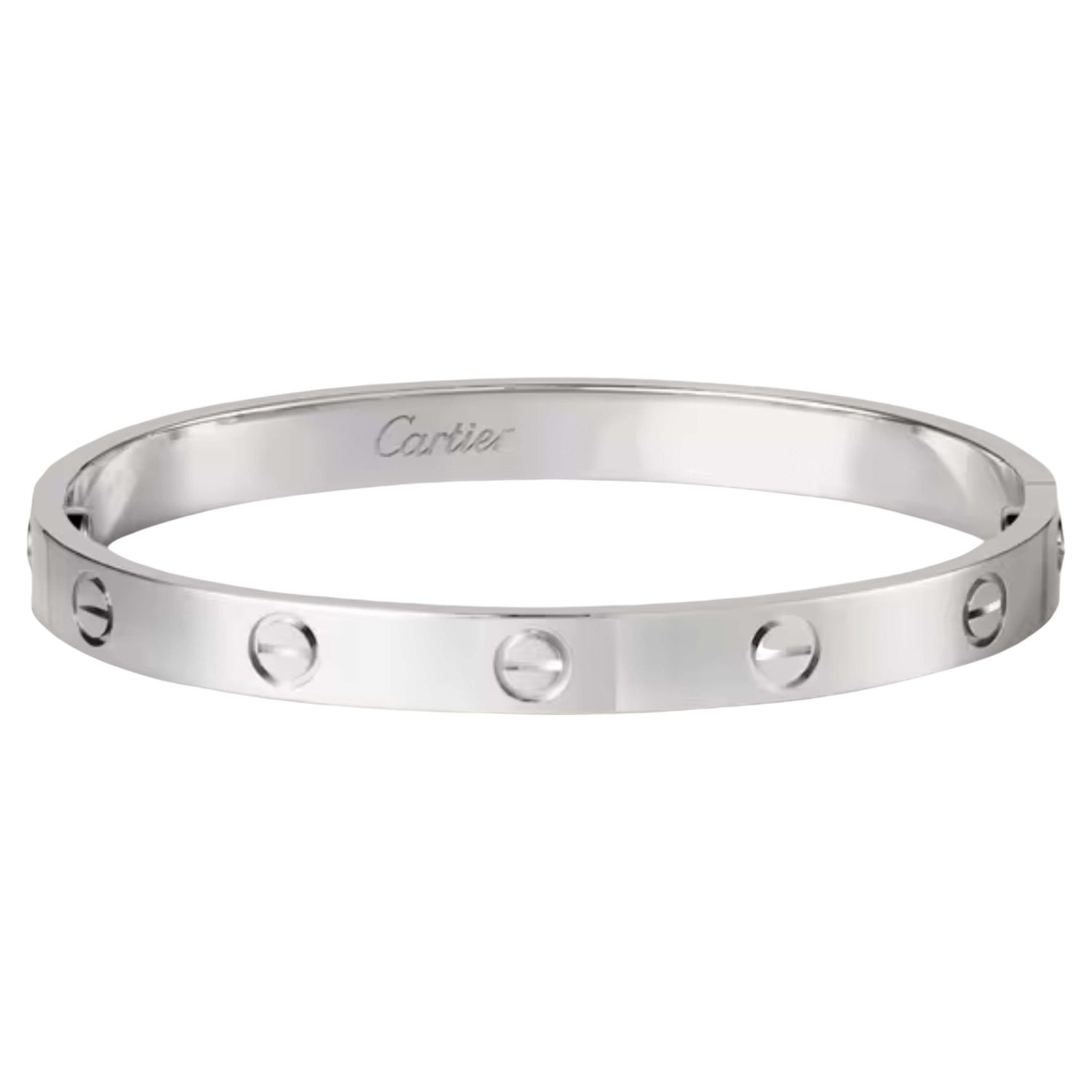 Cartier Love Bracelet Size 18 in White Gold For Sale at 1stDibs | cartier  ip 6688 price, 750 17 cartier ip 6688, 750 18 cartier ip 6688