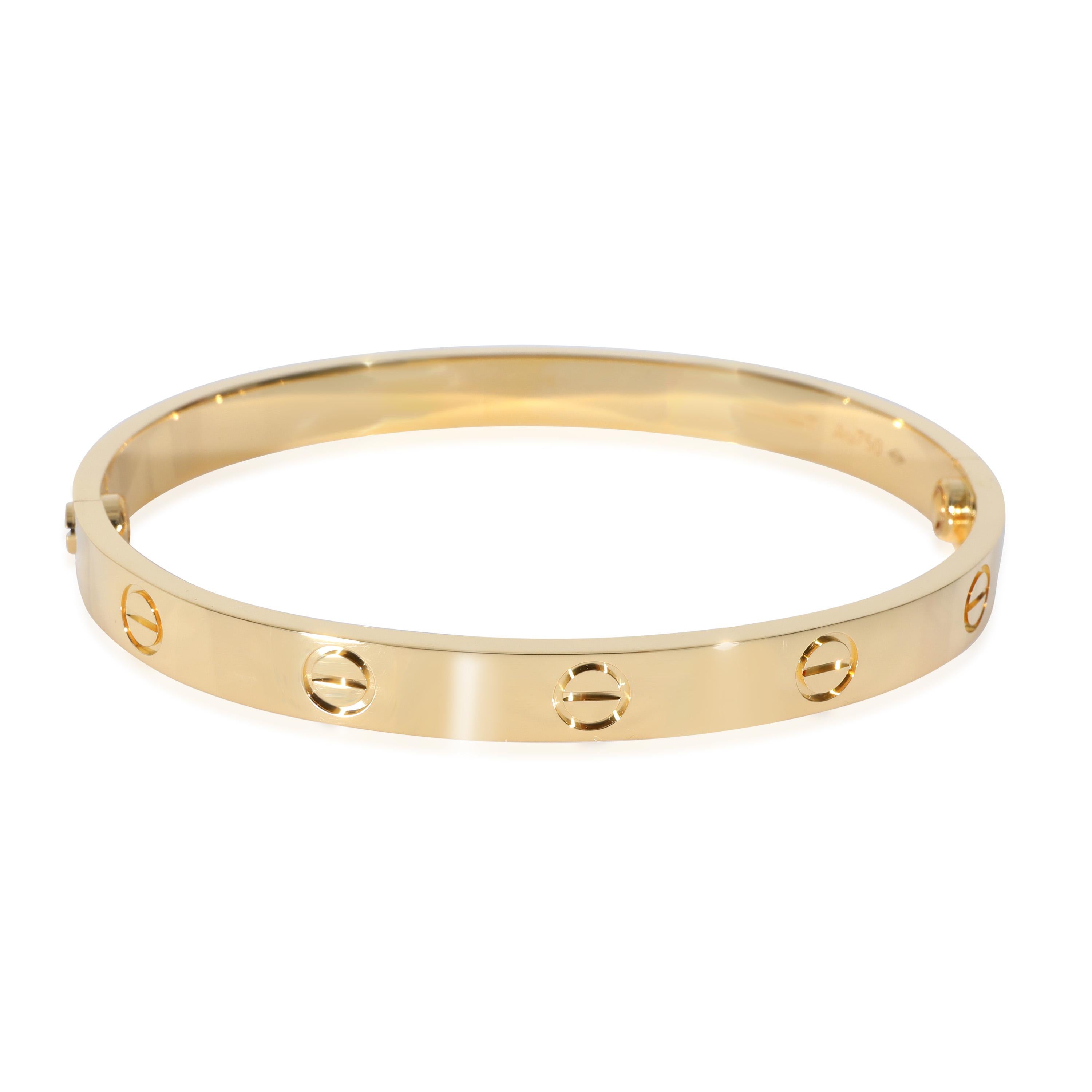 Cartier Love Bracelet in 18k Yellow Gold

PRIMARY DETAILS
SKU: 130135
Listing Title: Cartier Love Bracelet in 18k Yellow Gold
Condition Description: Cartier's Love collection is the epitome of iconic, from the recognizable designs to the history