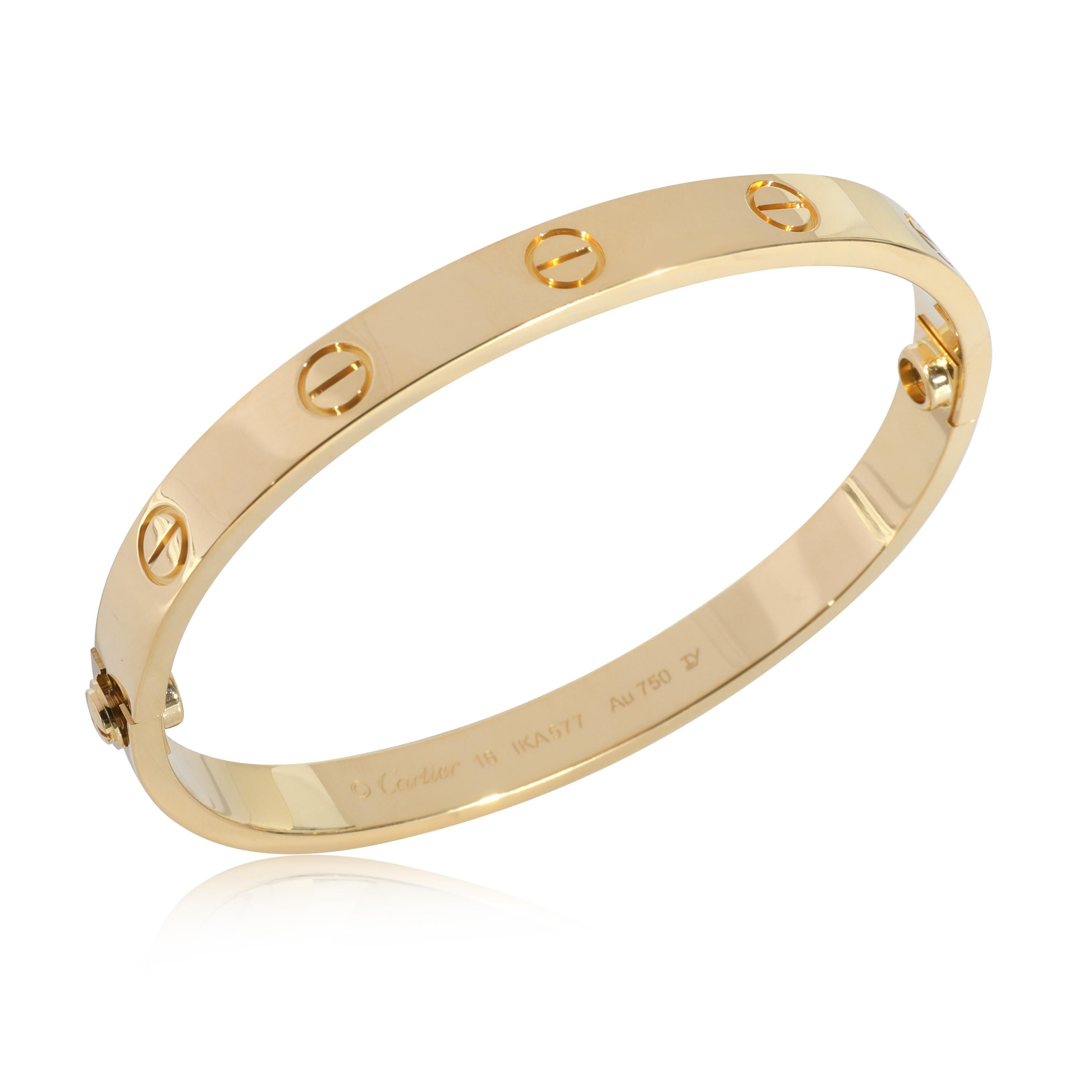 Cartier Love Bracelet in 18k Yellow Gold

PRIMARY DETAILS
SKU: 130154
Listing Title: Cartier Love Bracelet in 18k Yellow Gold
Condition Description: Cartier's Love collection is the epitome of iconic, from the recognizable designs to the history