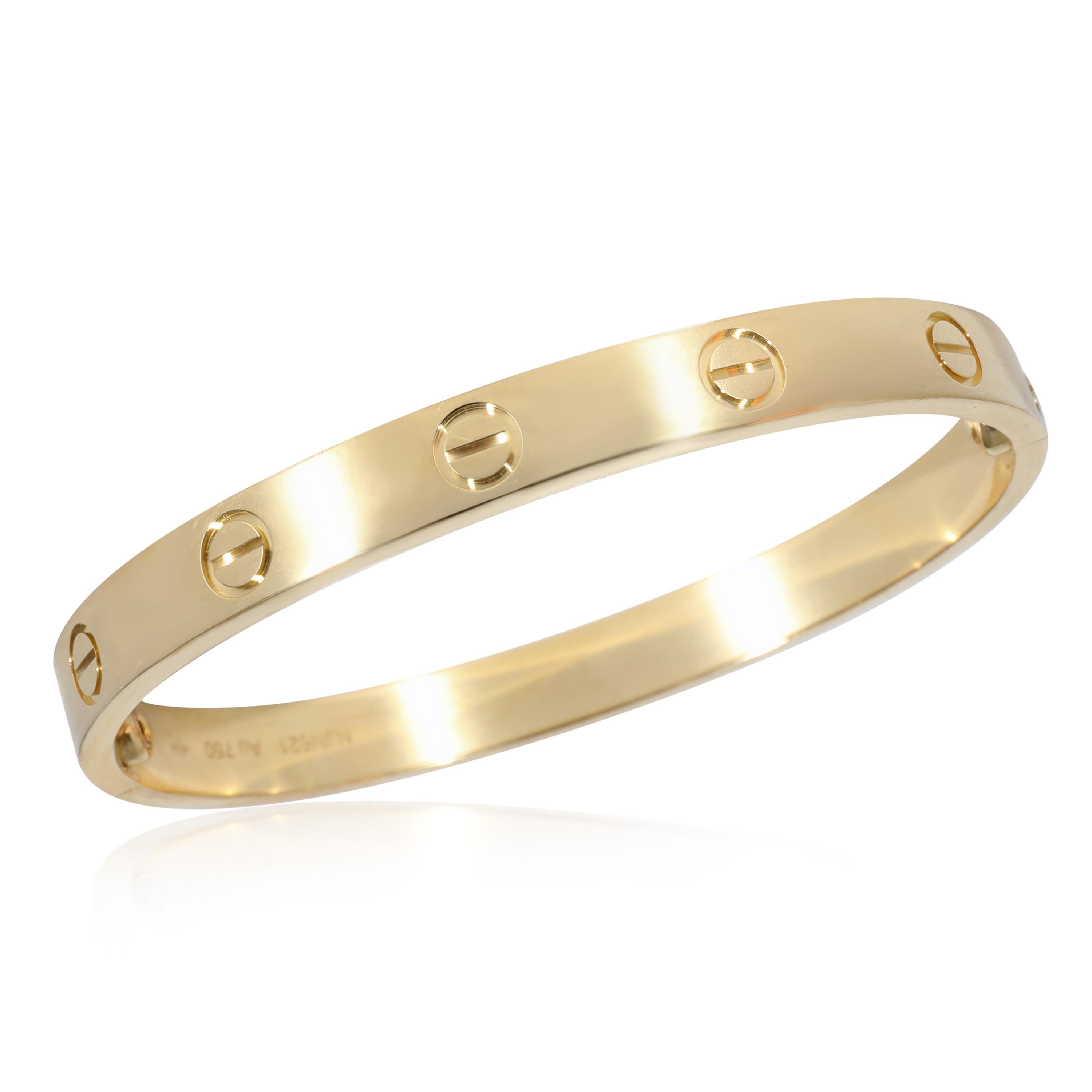 Cartier Love Bracelet in 18k Yellow Gold

PRIMARY DETAILS
SKU: 131464
Listing Title: Cartier Love Bracelet in 18k Yellow Gold
Condition Description: Cartier's Love collection is the epitome of iconic, from the recognizable designs to the history