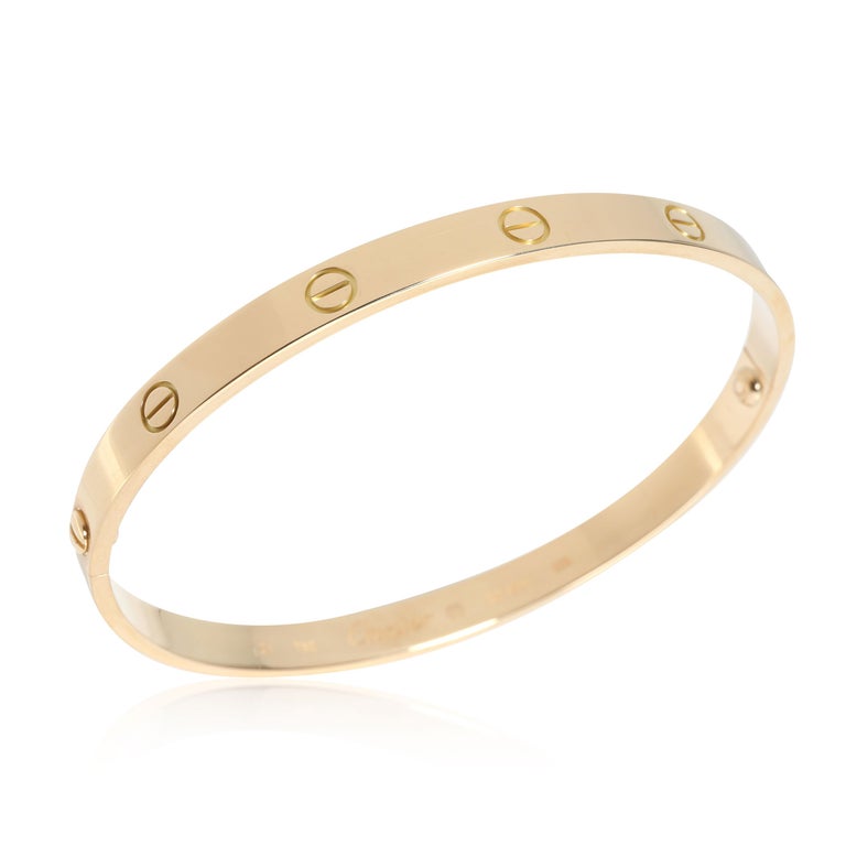 Cartier Love Bracelet In 18k Yellow Gold For Sale At 1stdibs Cartier Love Bracelet In 18k Yellow Gold For Sale At 1stdibs