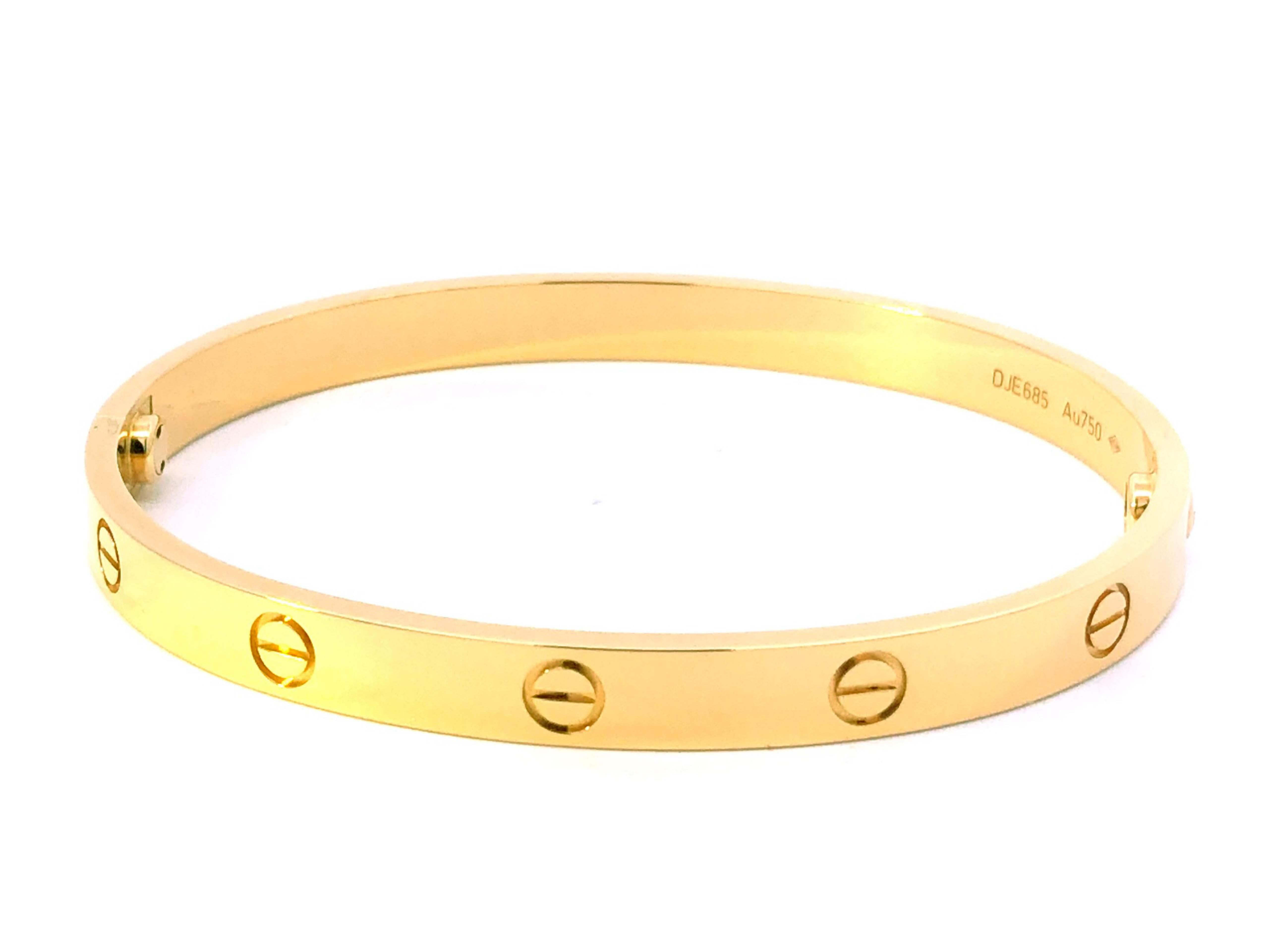 Cartier Love Bracelet in 18K Yellow Gold 1