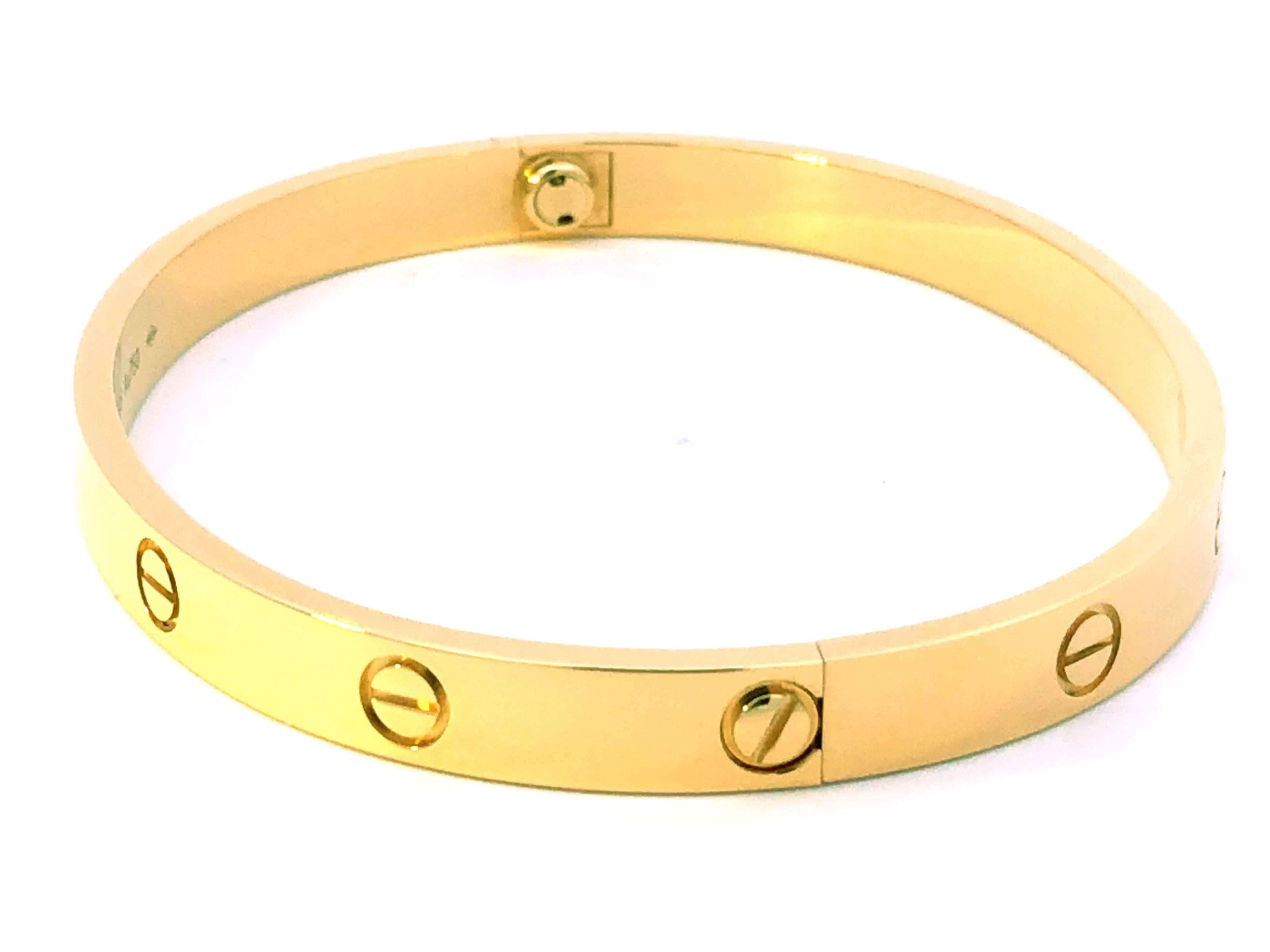 Cartier Love Bracelet in 18K Yellow Gold 2