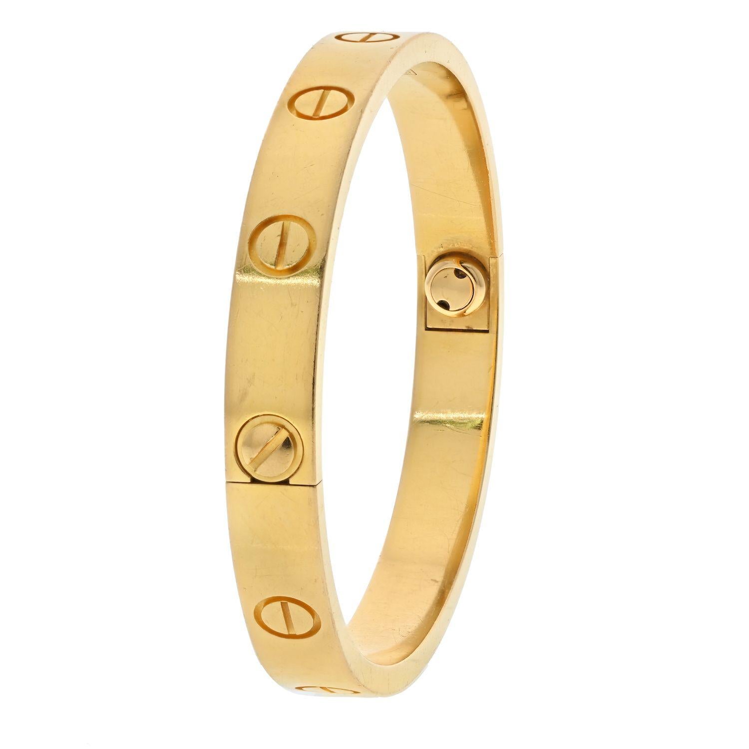 Cartier Love-Armband aus 18 Karat Gelbgold 1