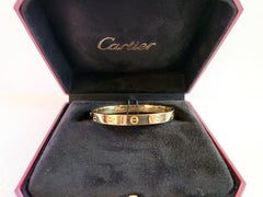 Cartier Love Bracelet in 18K Yellow Gold Size 16