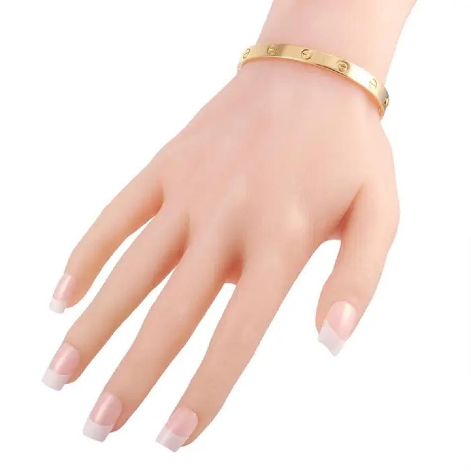 Cartier Love bracelet in 18K Yellow Gold Size 16 For Sale 1