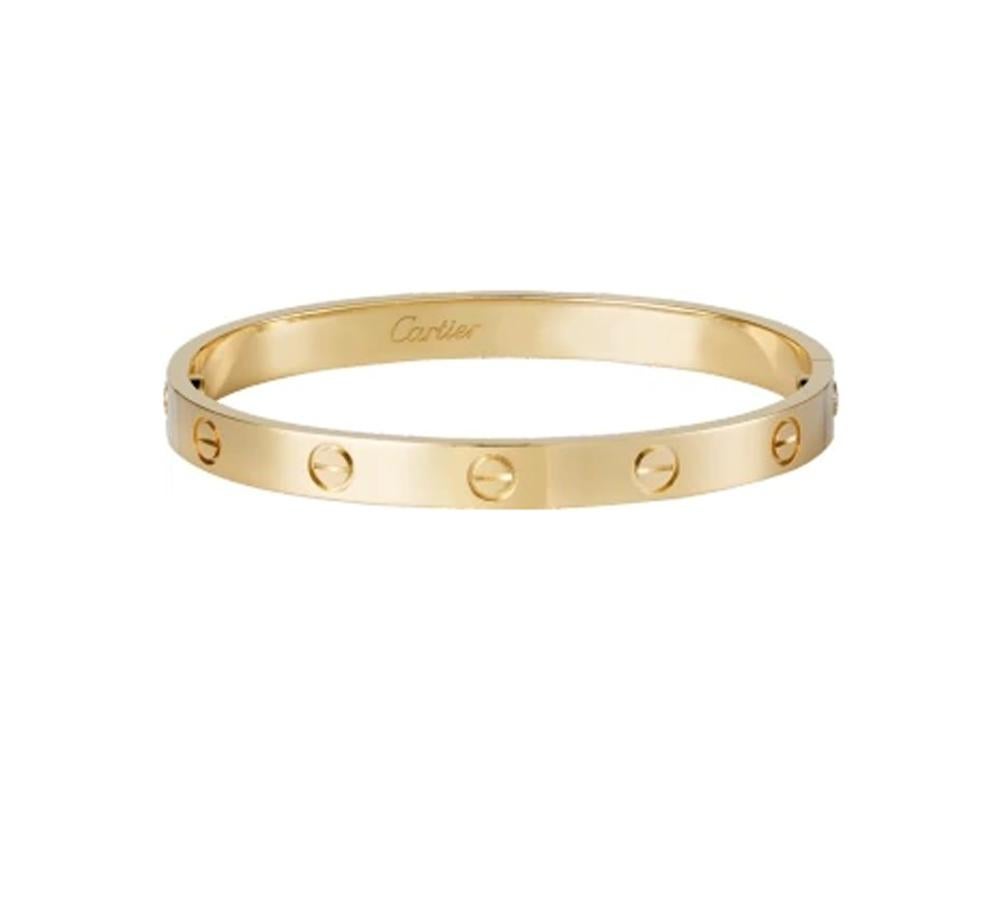 Women's or Men's Cartier Love Bracelet in 18 Karat Yellow Gold