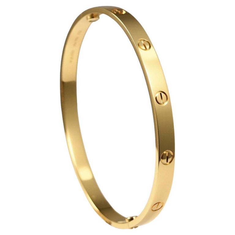 Cartier Love Bracelet in 18k Yellow Gold For Sale at 1stDibs | cartier  bracelet price, bratara cartier originala vs fake, brățară cartier aur