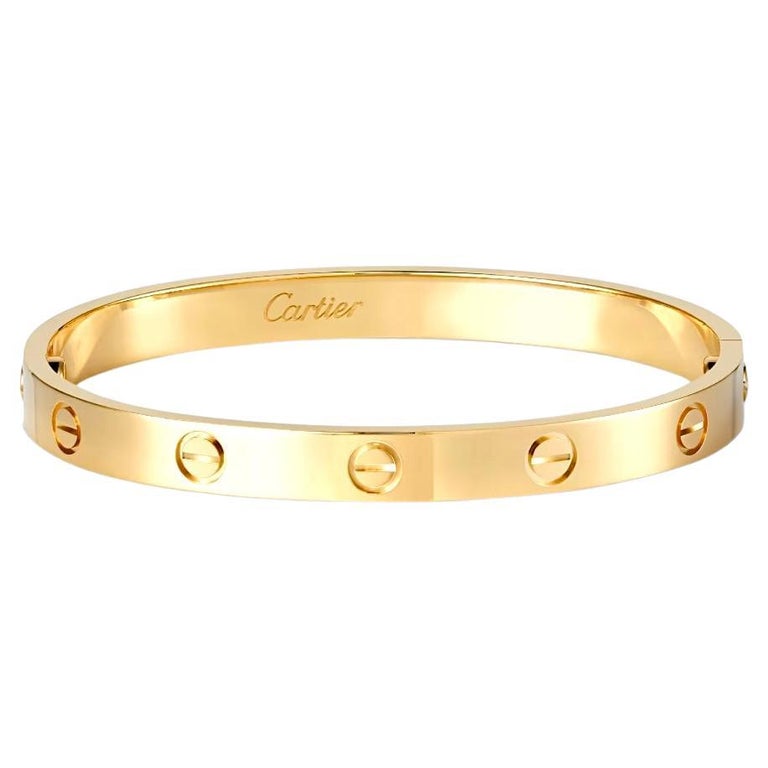 Cartier Love-Armband aus 18 Karat Gelbgold im Angebot bei 1stDibs