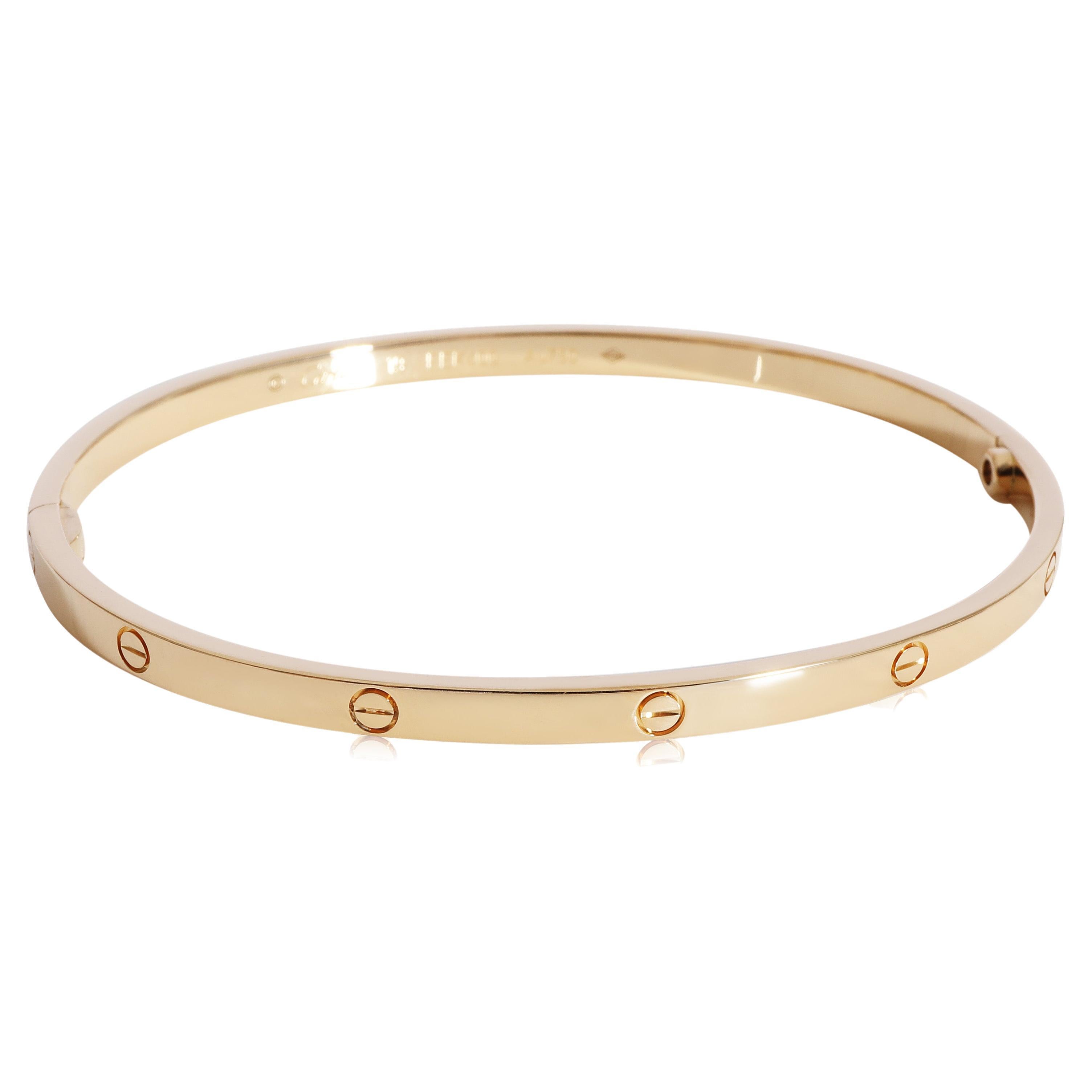 Cartier Love Bracelet In 18k Yellow Gold Small Model For Sale At 1stdibs