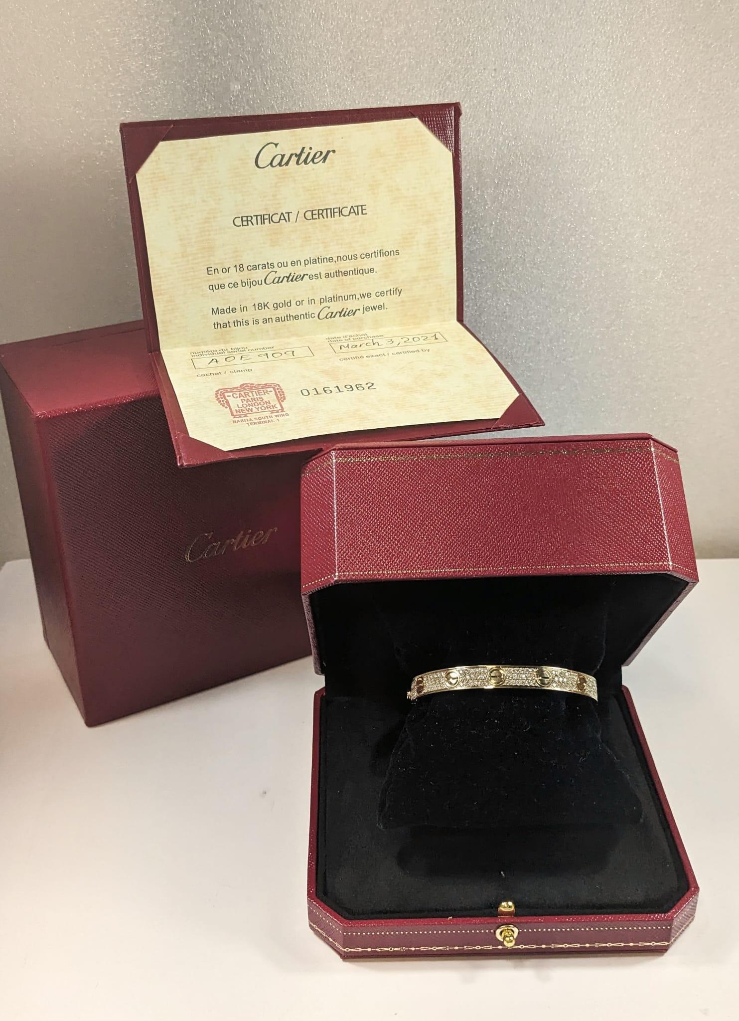 diamond cartier bracelet