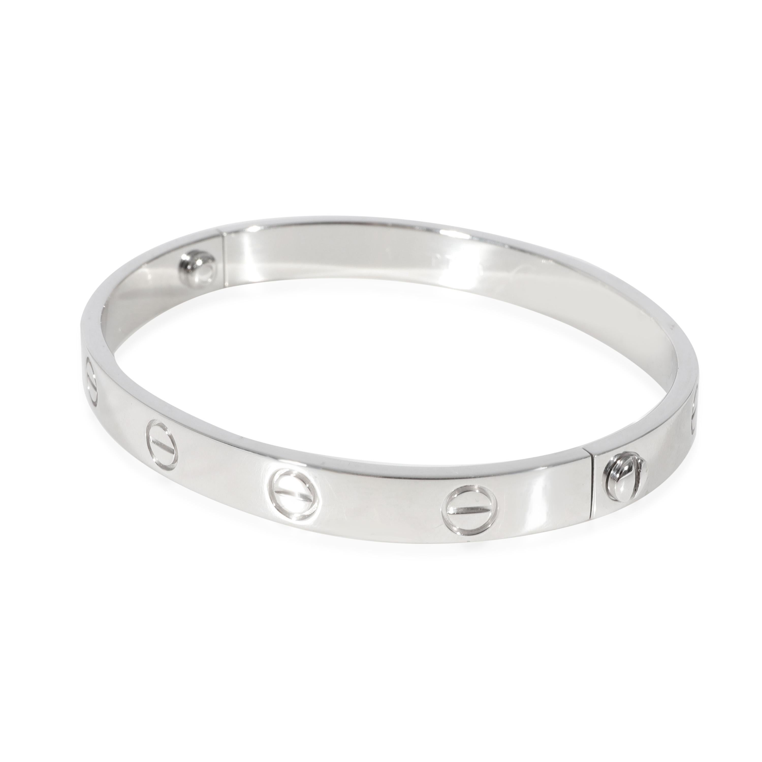 Cartier Love-Armband aus Platin im Zustand „Hervorragend“ in New York, NY