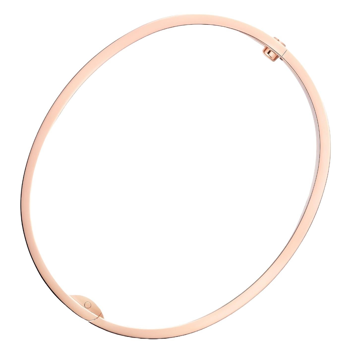 Cartier Love-Armband Medium Modell 18K Roségold mit funktionaler Schraube und Scharnier im Zustand „Neu“ im Angebot in Aventura, FL