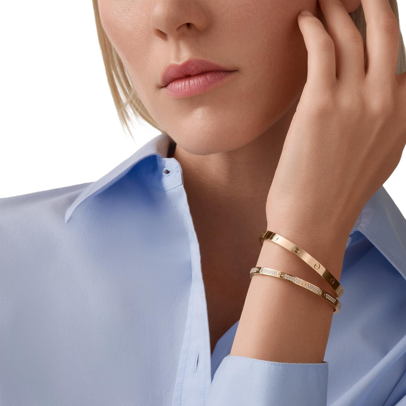 Cartier Love-Armband Medium Modell 18K Roségold mit funktionaler Schraube und Scharnier im Angebot 3