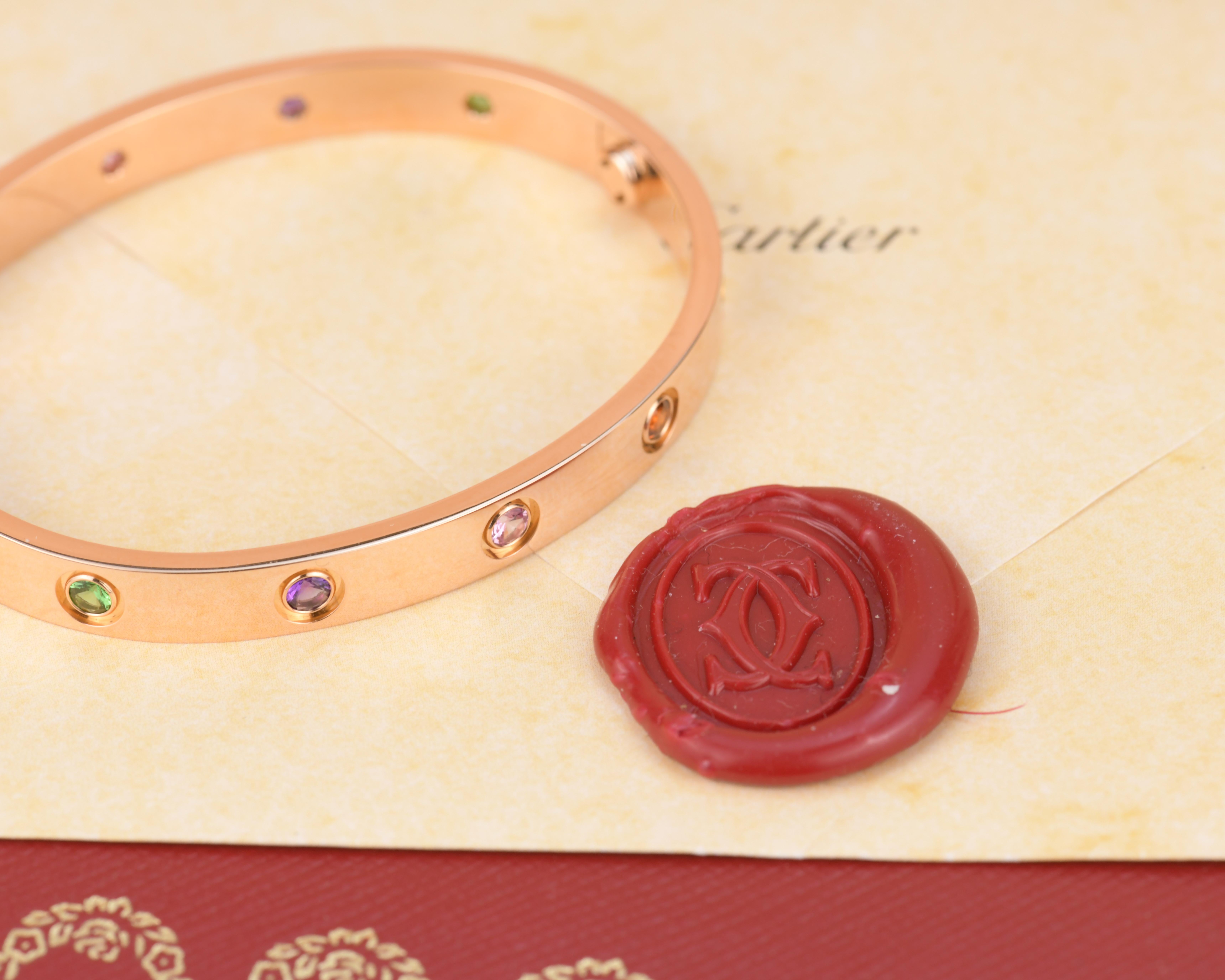 cartier rainbow love bracelet