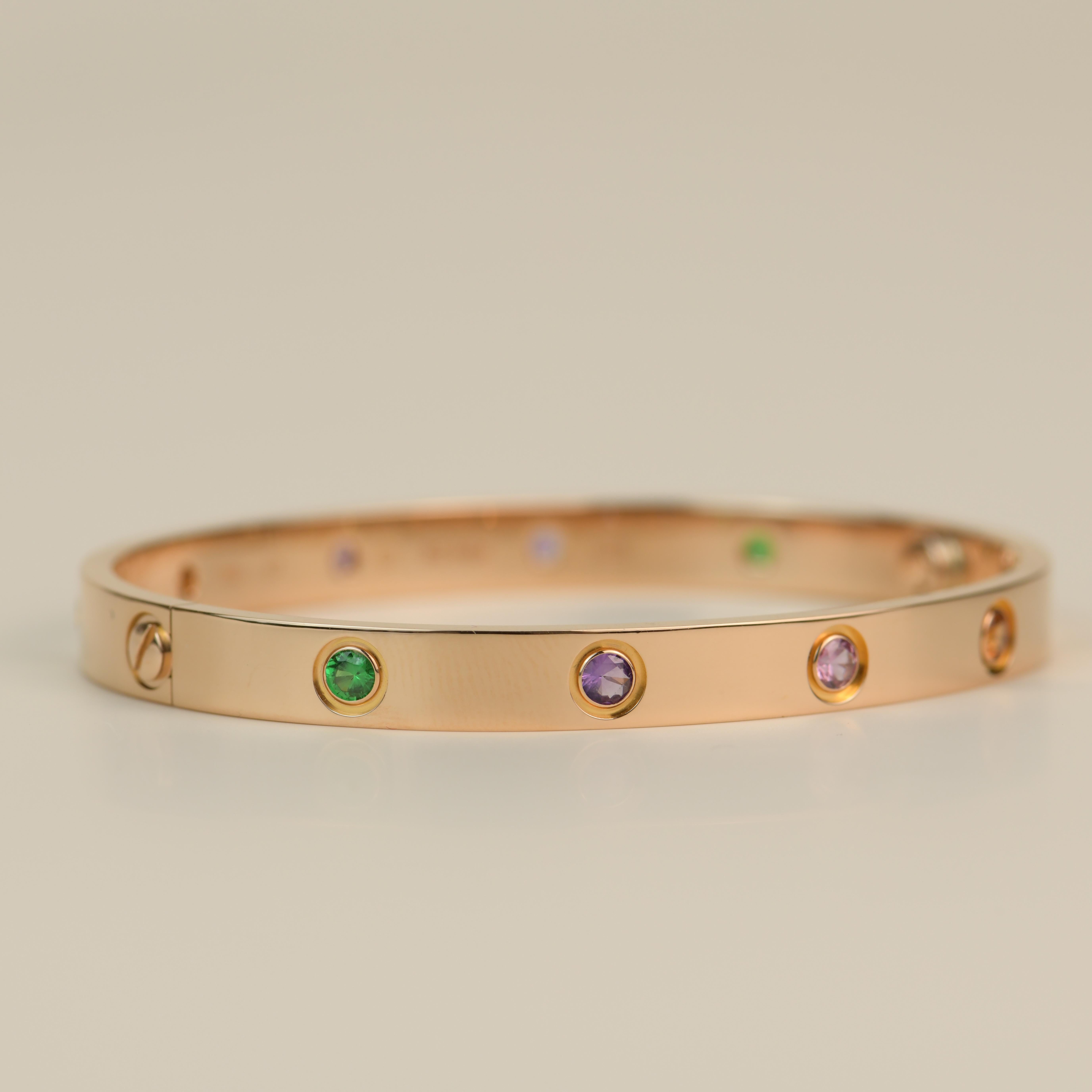 cartier multi gem love bracelet
