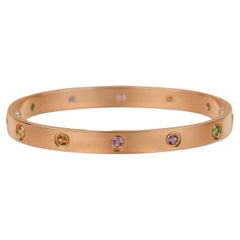 Cartier Love Bracelet Multi Gem Rainbow Rose Gold