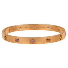 Cartier Love Bracelet Multi Gem Rainbow Rose Gold