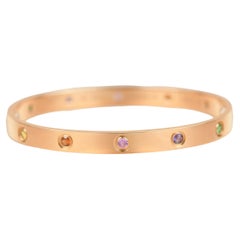 Cartier Love Bracelet Multi Gem Rainbow Rose Gold