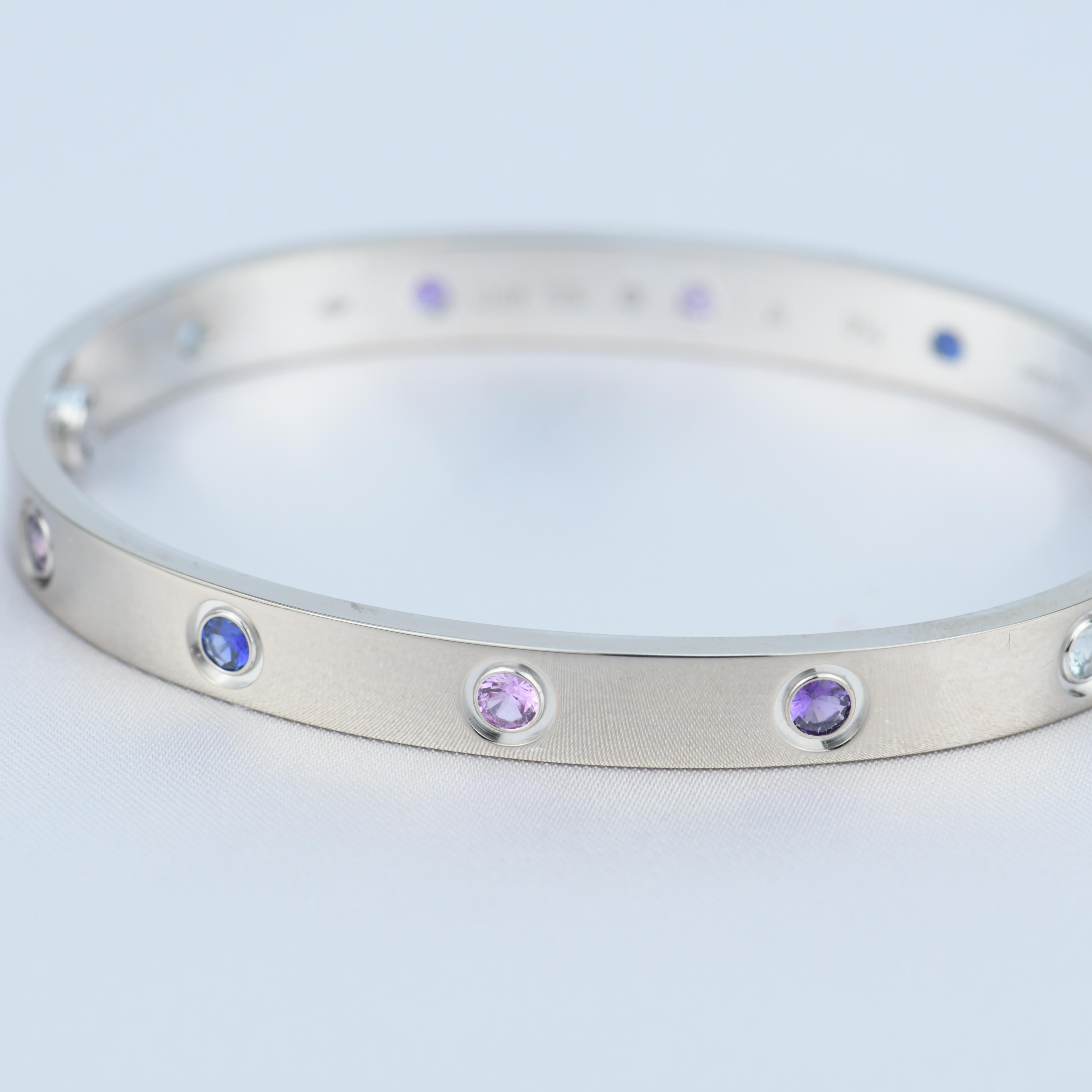 cartier love bracelet gemstones