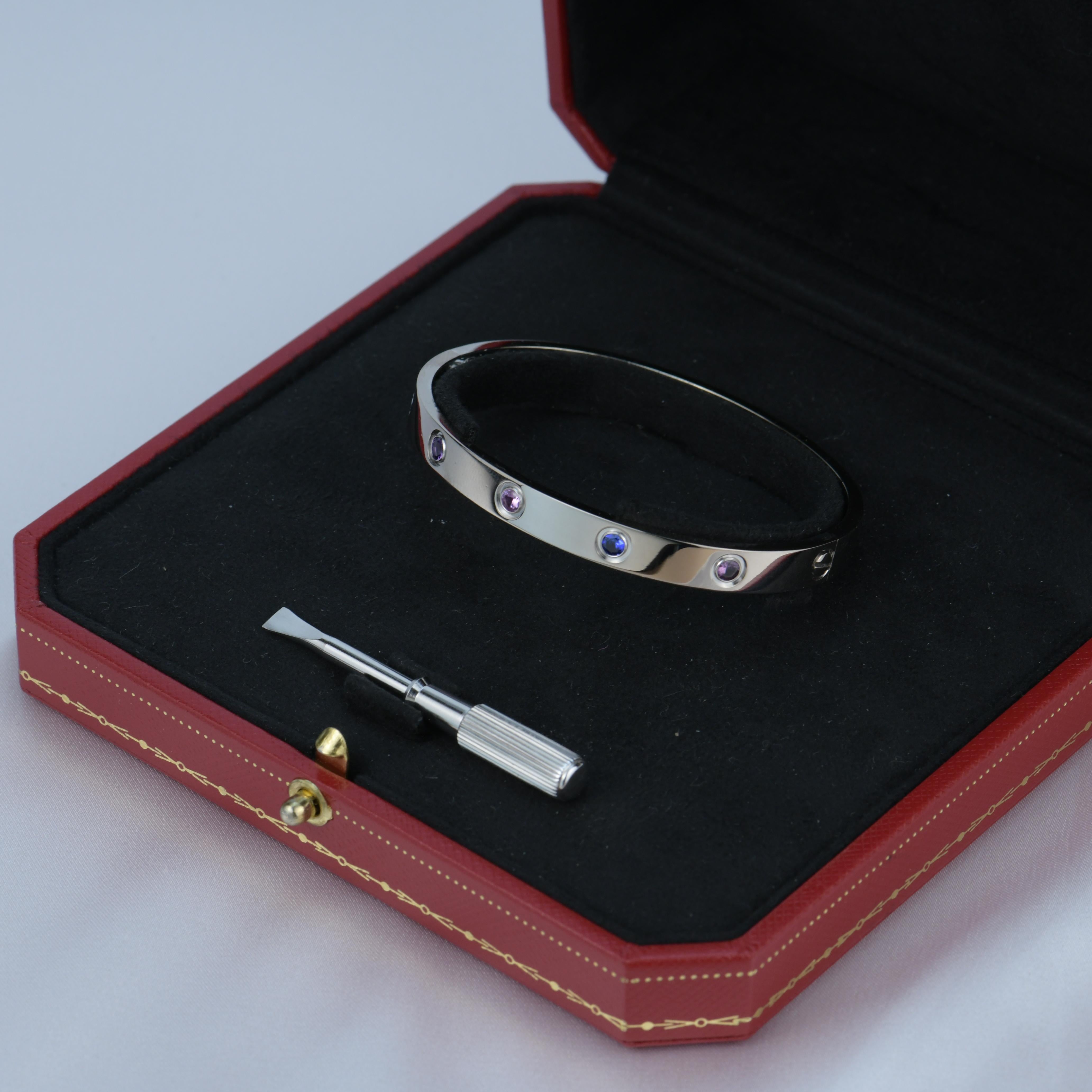 cartier love bracelet with gemstones