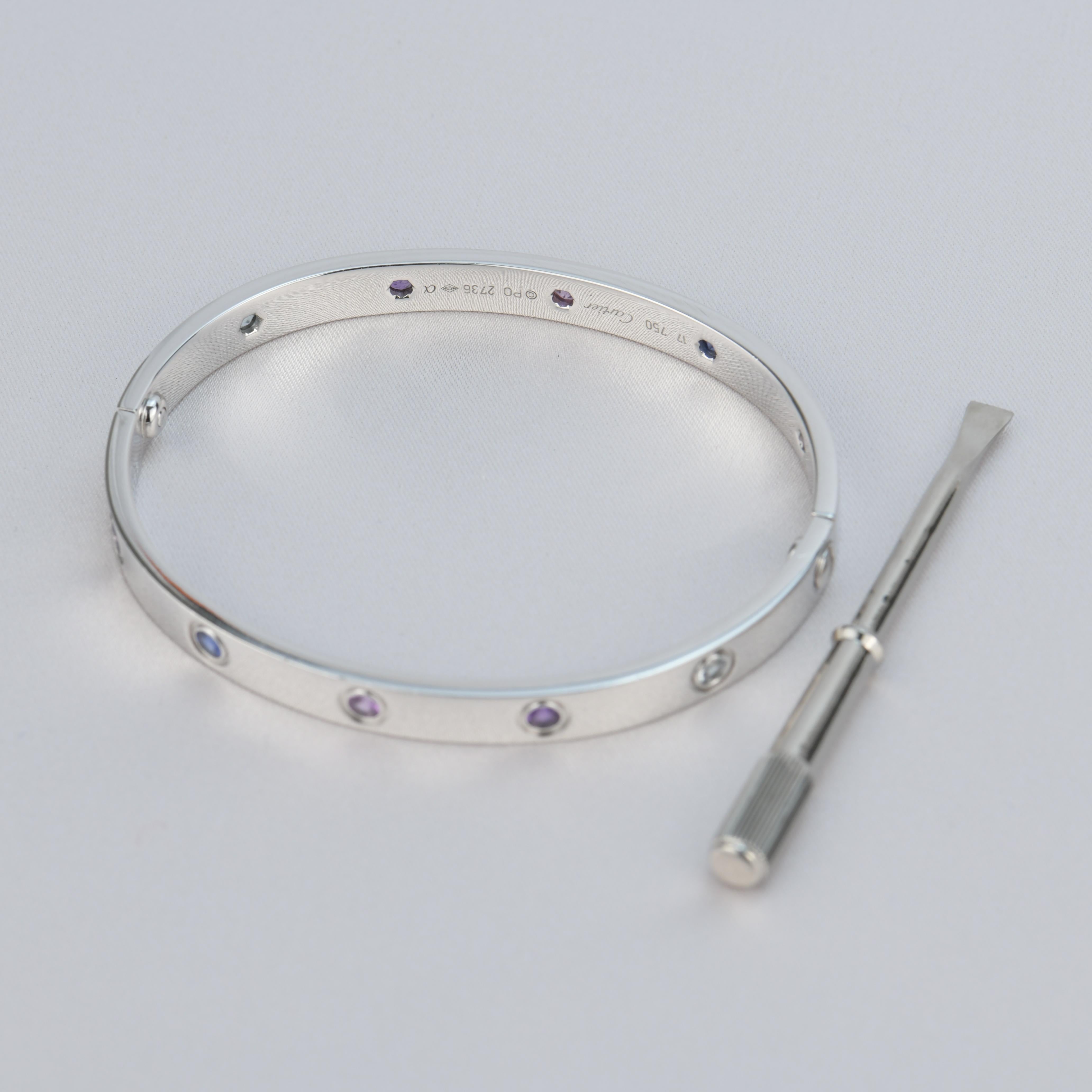 cartier multi gem love bracelet