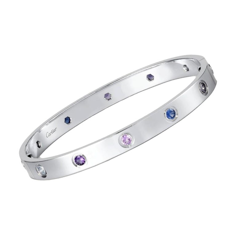 Cartier Love Bracelet Multi Gem White Gold