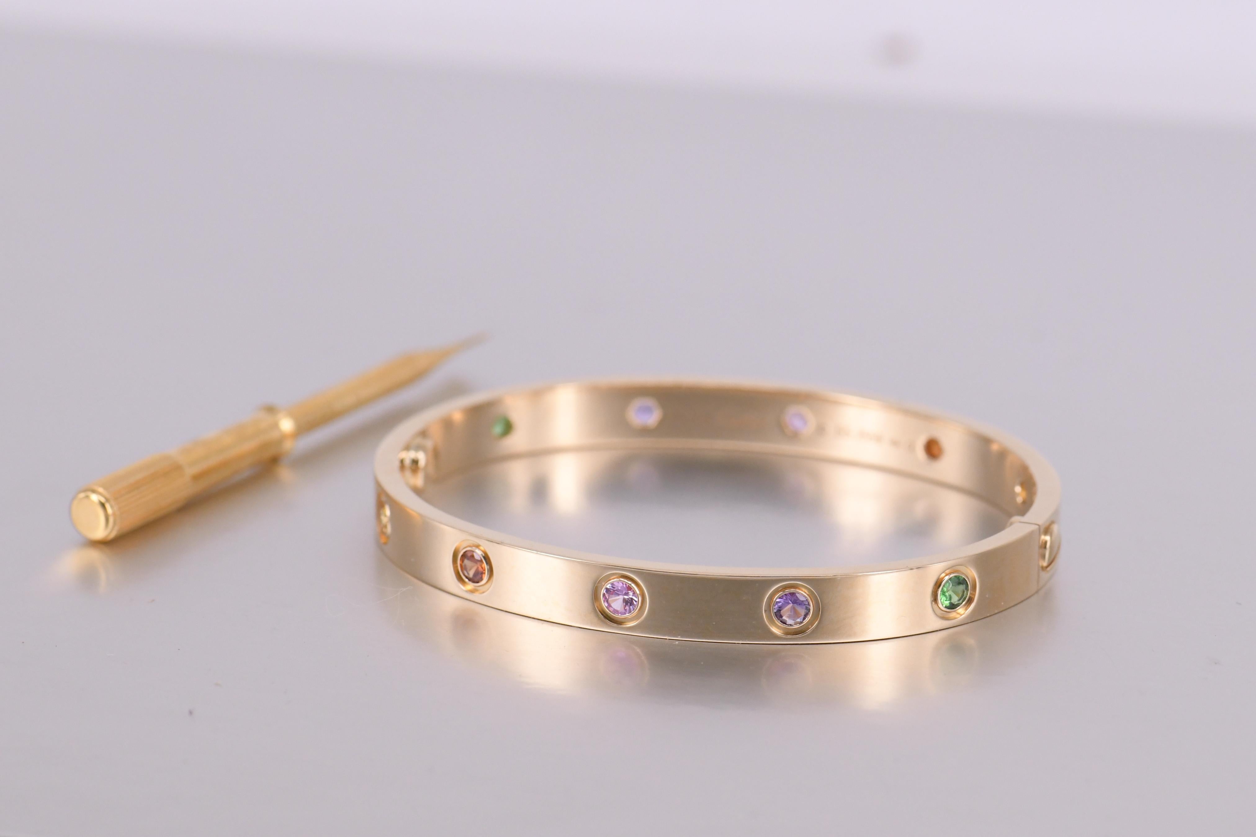 cartier rainbow love bracelet