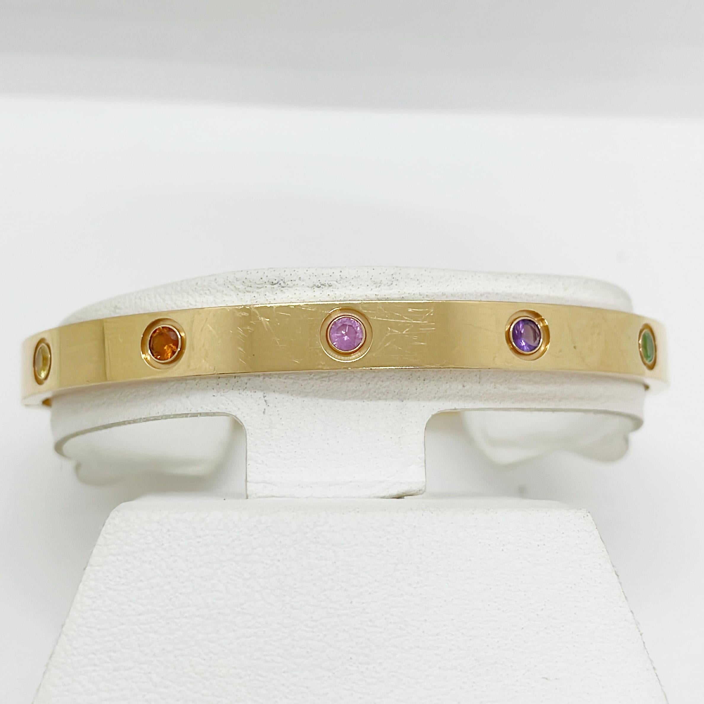 Donna Cartier Bracciale dell'Amore Multicolore Diamante