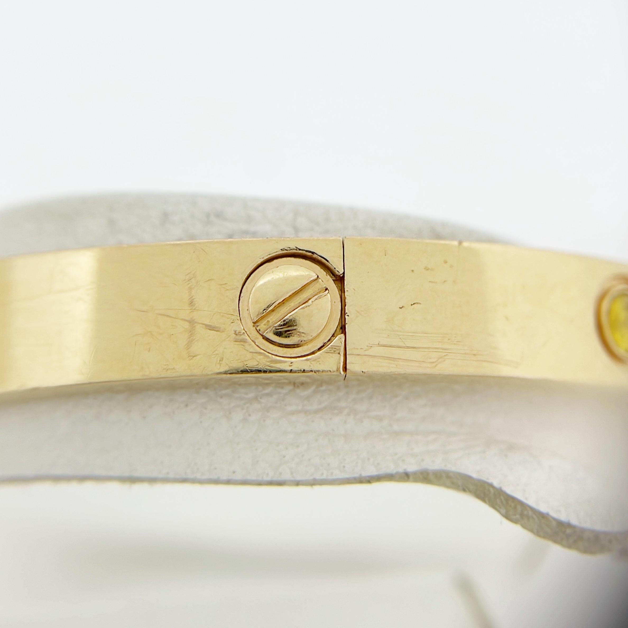 Cartier Bracciale dell'Amore Multicolore Diamante 2