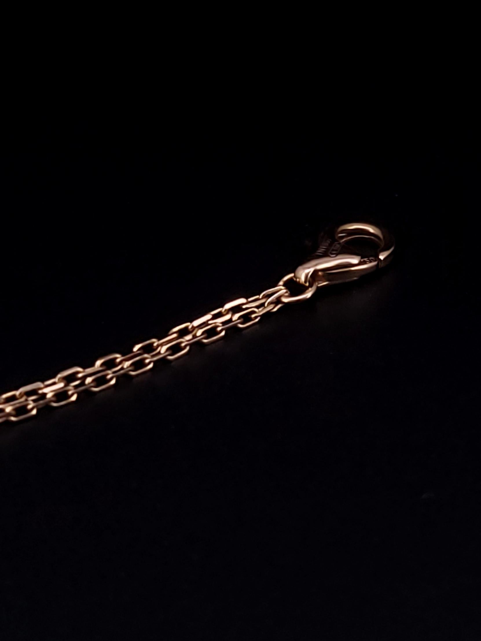Cartier Pulsera Amor en Cadena 2 Diamantes en Oro 18k en venta 3