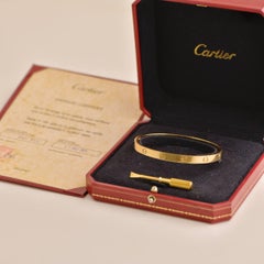 Cartier Love Bracelet Yellow Gold Size 20