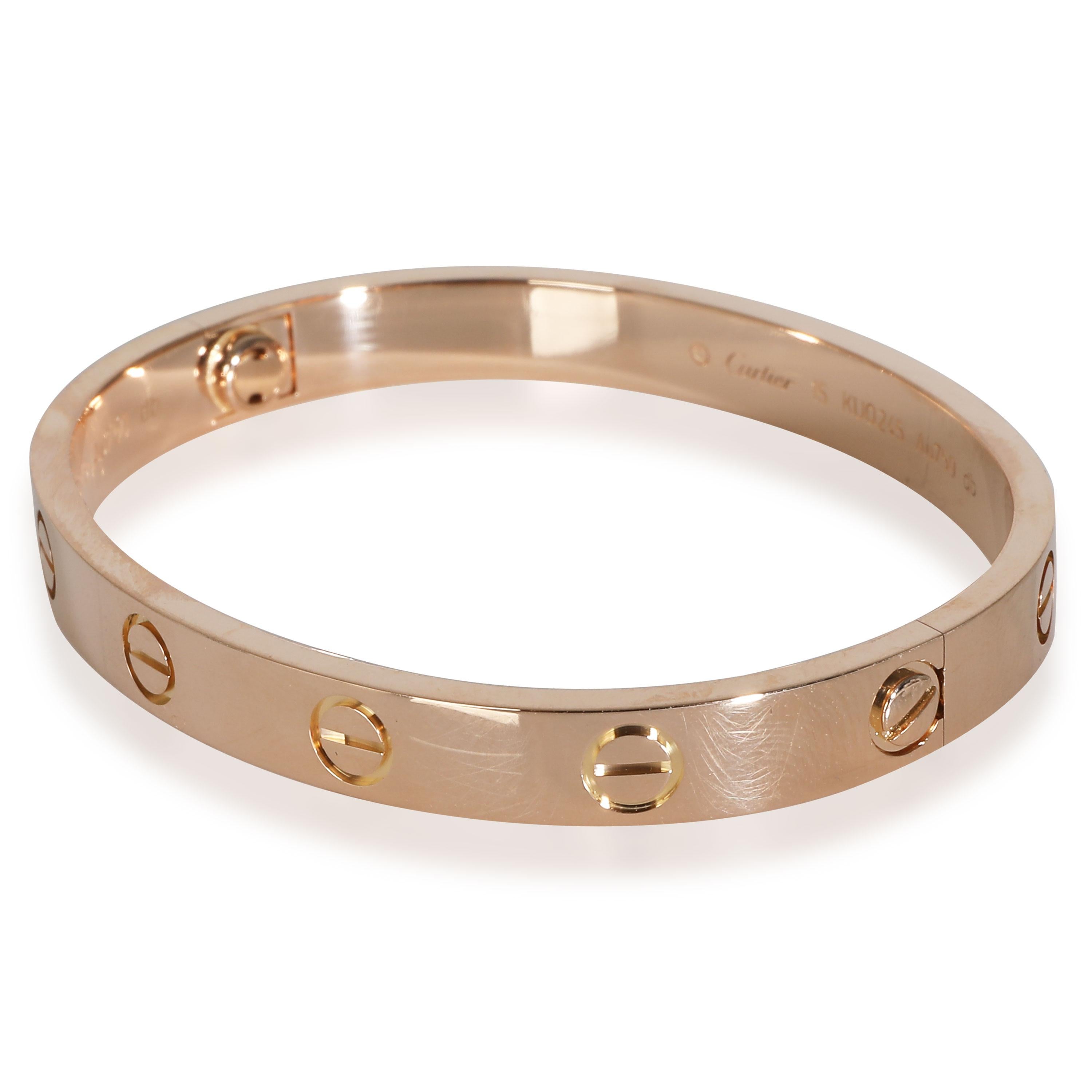 Women's or Men's Cartier Love Bracelet (Rose Gold)
