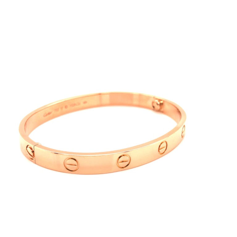 Cartier Love Bracelet Rose Gold At 1stdibs