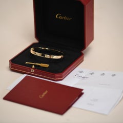 Cartier Love Bracelet Rose Gold Size 19