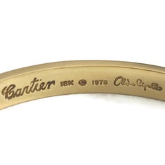 Cartier Love Bracelet Signed Aldo Cipullo 1970 18 Karat Yellow Gold