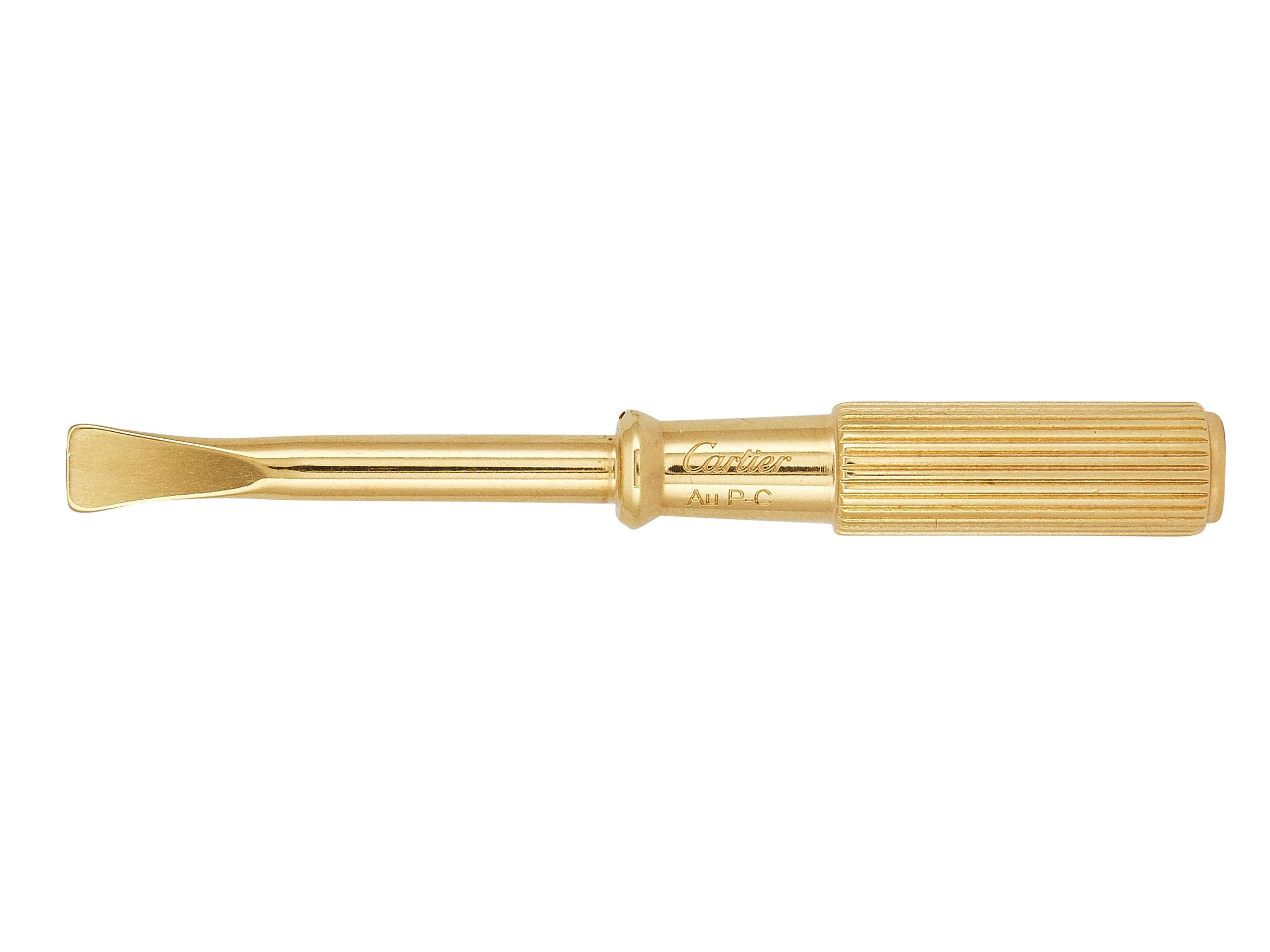 Femenino o masculino Cartier LOVE Pulsera Cierre de un solo tornillo Modelo Pequeño Oro Amarillo 18K Talla 17 en venta