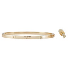 Cartier LOVE Pulsera Cierre de un solo tornillo Modelo Pequeño Oro Amarillo 18K Talla 17