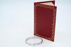 Cartier Love Bracelet Old Style 18 Karat White Gold
