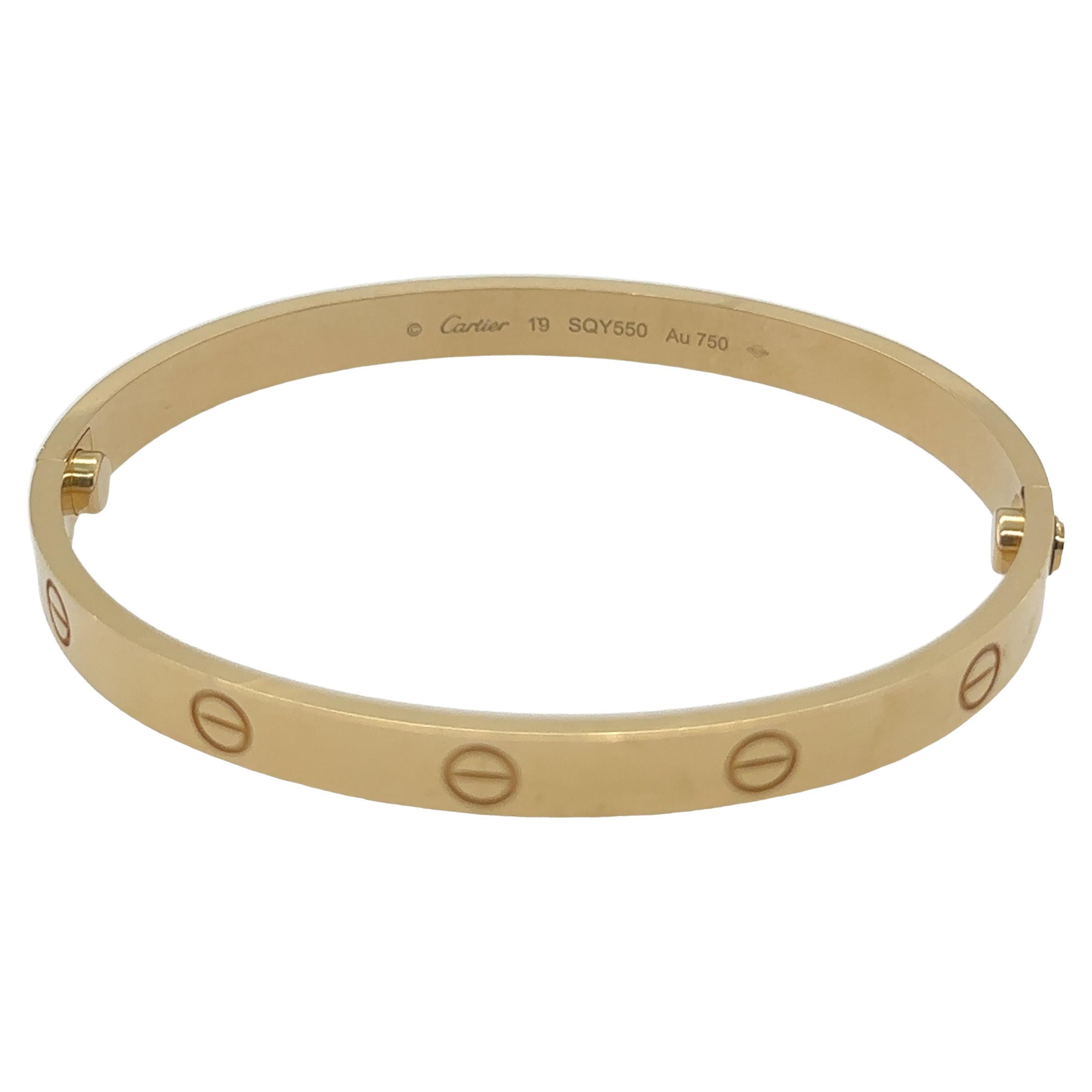 Cartier Love-Armband - Größe 19 im Angebot